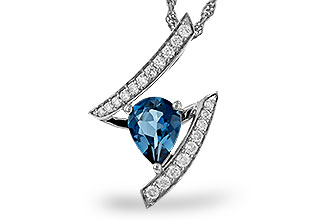 A329-65127: NECK 1.04 LONDON BLUE TOPAZ 1.23 TGW (8x6MM)