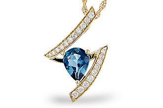 A329-65127: NECK 1.04 LONDON BLUE TOPAZ 1.23 TGW (8x6MM)
