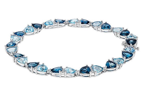 A329-66063: BRACELET 12.20 BLUE TOPAZ 12.50 TGW (7")