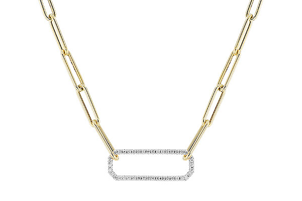 C328-73363: NECKLACE .50 TW (17 INCHES)