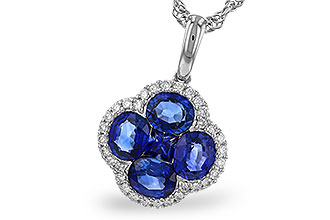 C329-65181: NECKLACE 1.72 SAPPHIRE 1.87 TGW