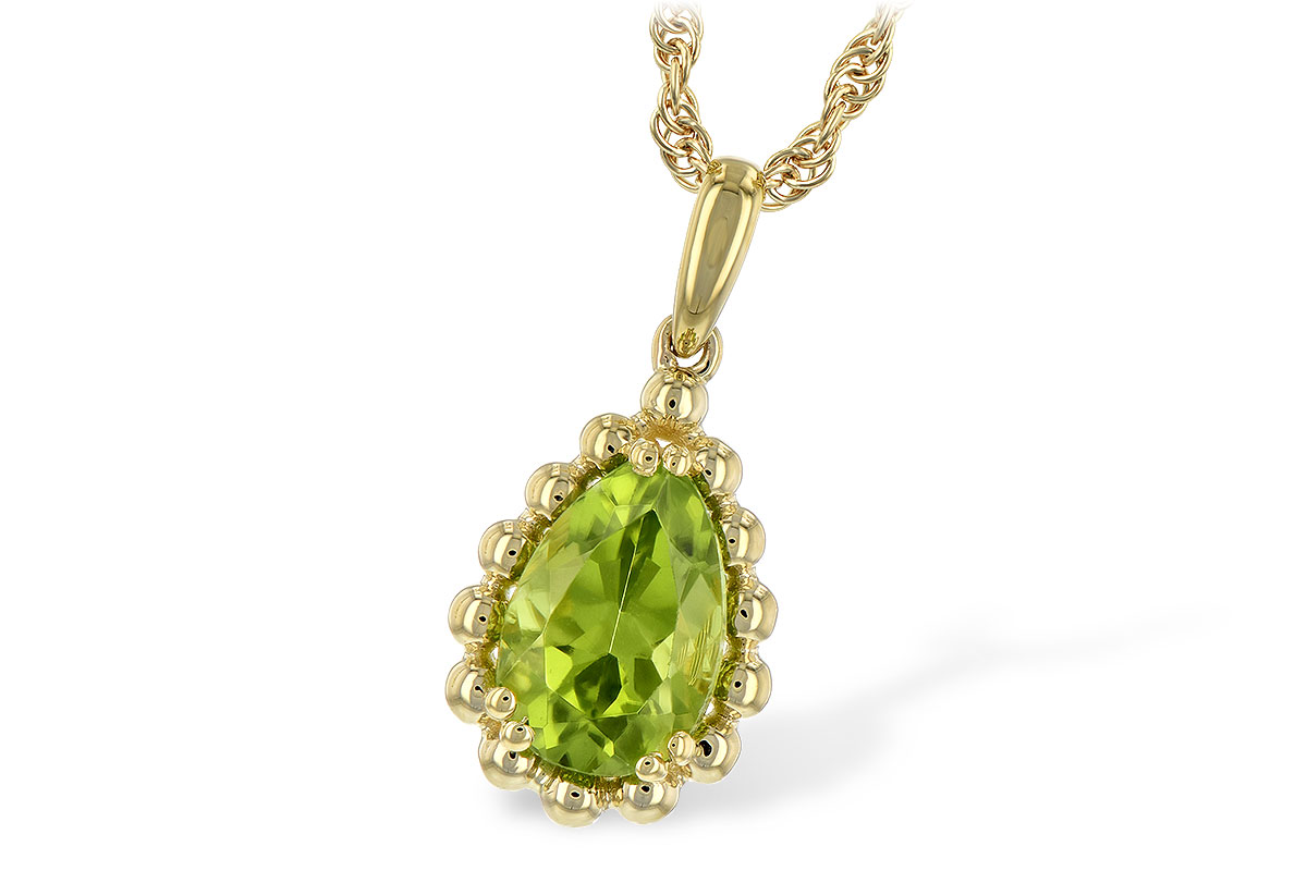 D244-22445: NECKLACE 1.30 CT PERIDOT