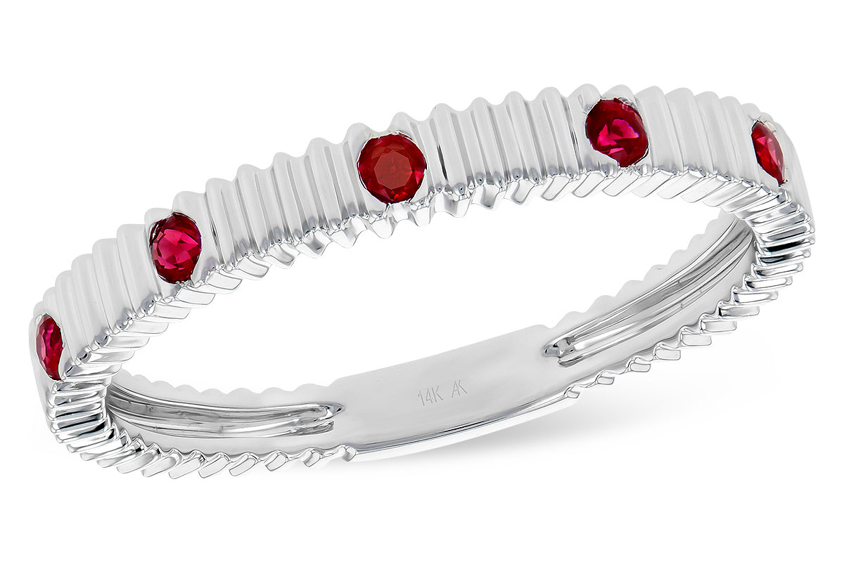 D327-83299: LDS WED RG .12 RUBY TW