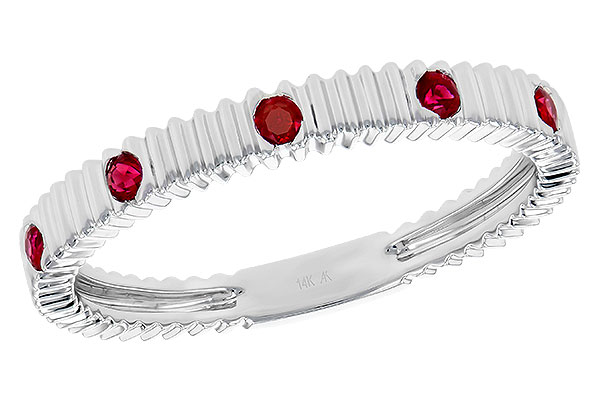 D327-83299: LDS WED RG .12 RUBY TW