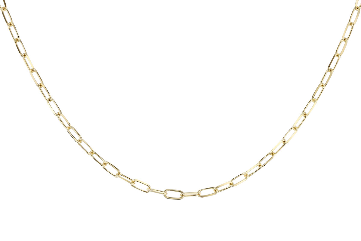 E328-78790: PAPERCLIP MD (18", 3.10MM, 14KT, LOBSTER CLASP)