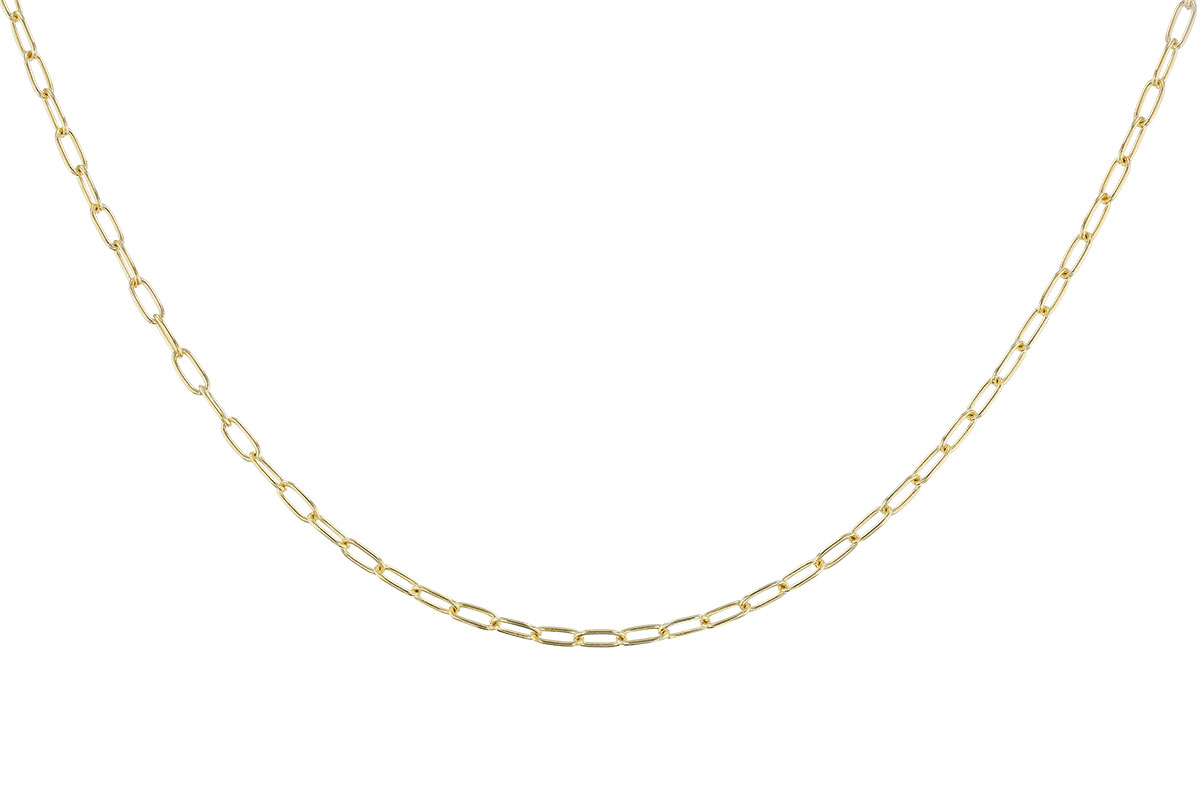 E329-64190: PAPERCLIP SM (16IN, 2.40MM, 14KT, LOBSTER CLASP)