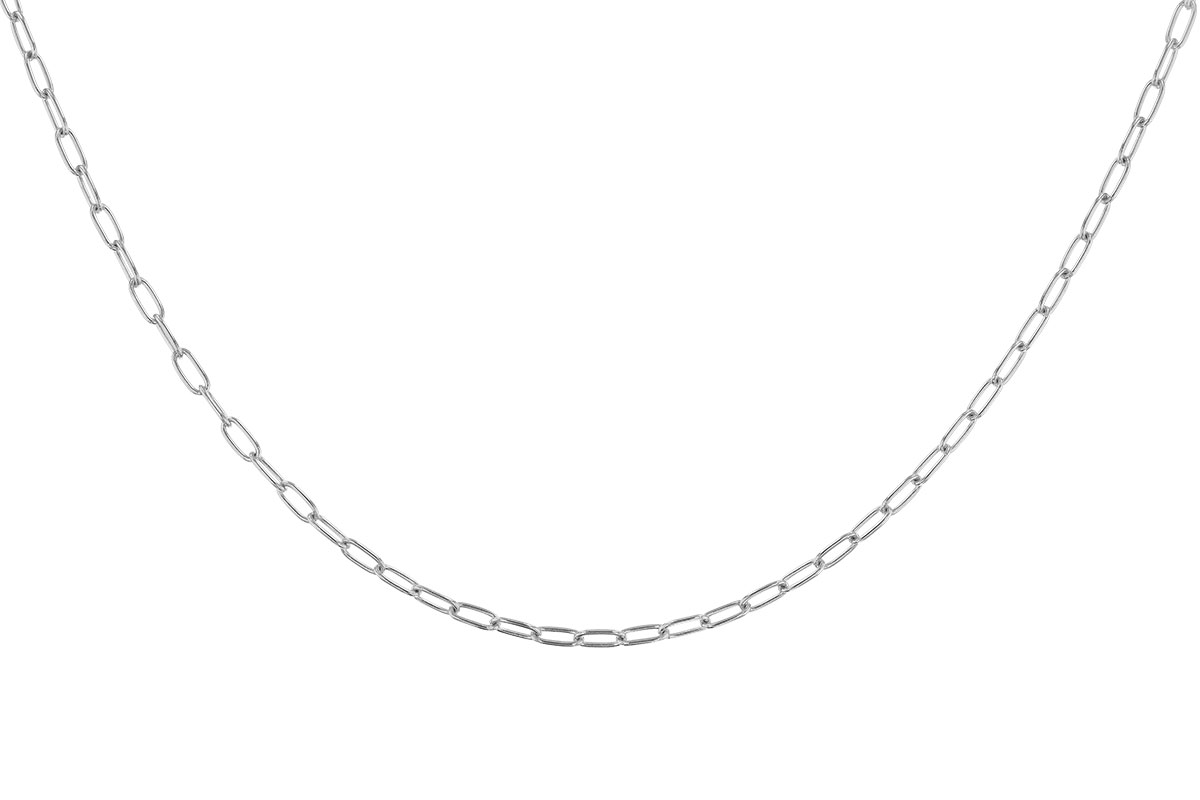 K328-78799: PAPERCLIP SM (24IN, 2.40MM, 14KT, LOBSTER CLASP)