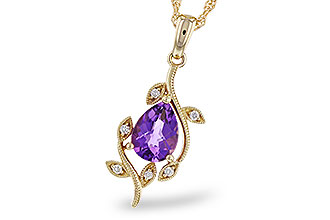 K329-66962: NECKLACE .88 AMETHYST .93 TGW (8x6MM AMY)