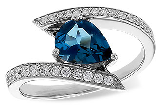 M329-65126: LDS RG 1.04 LONDON BLUE TOPAZ 1.28 TGW (8x6MM)