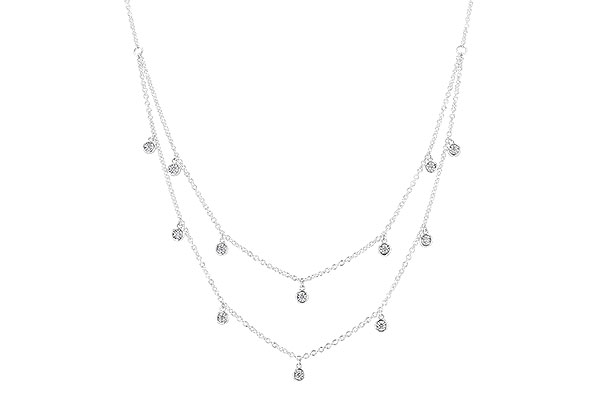 C328-74263: NECKLACE .22 TW (18 INCHES)